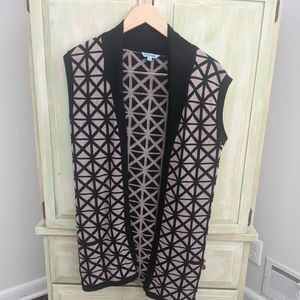 Black and Tan Sweater Vest